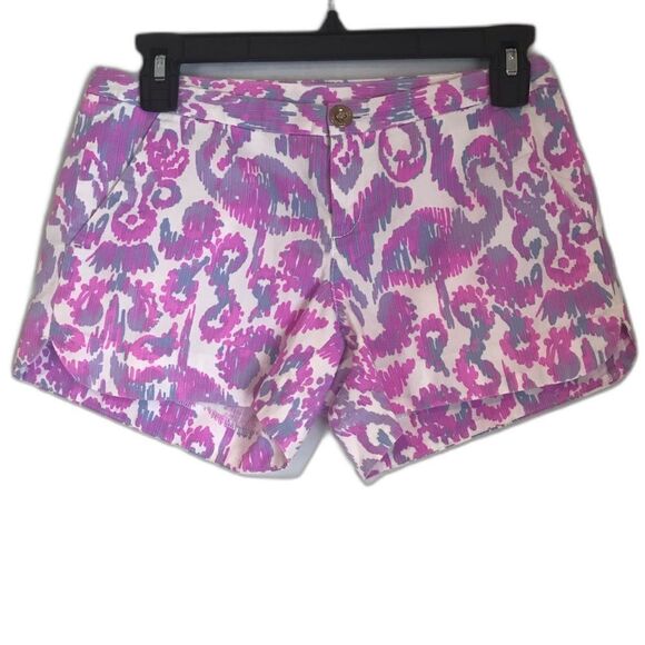 Lilly Pulitzer Adie Shorts Women's Size 00 Amethyst Flamingo Beach Bathers - Picture 5 of 13